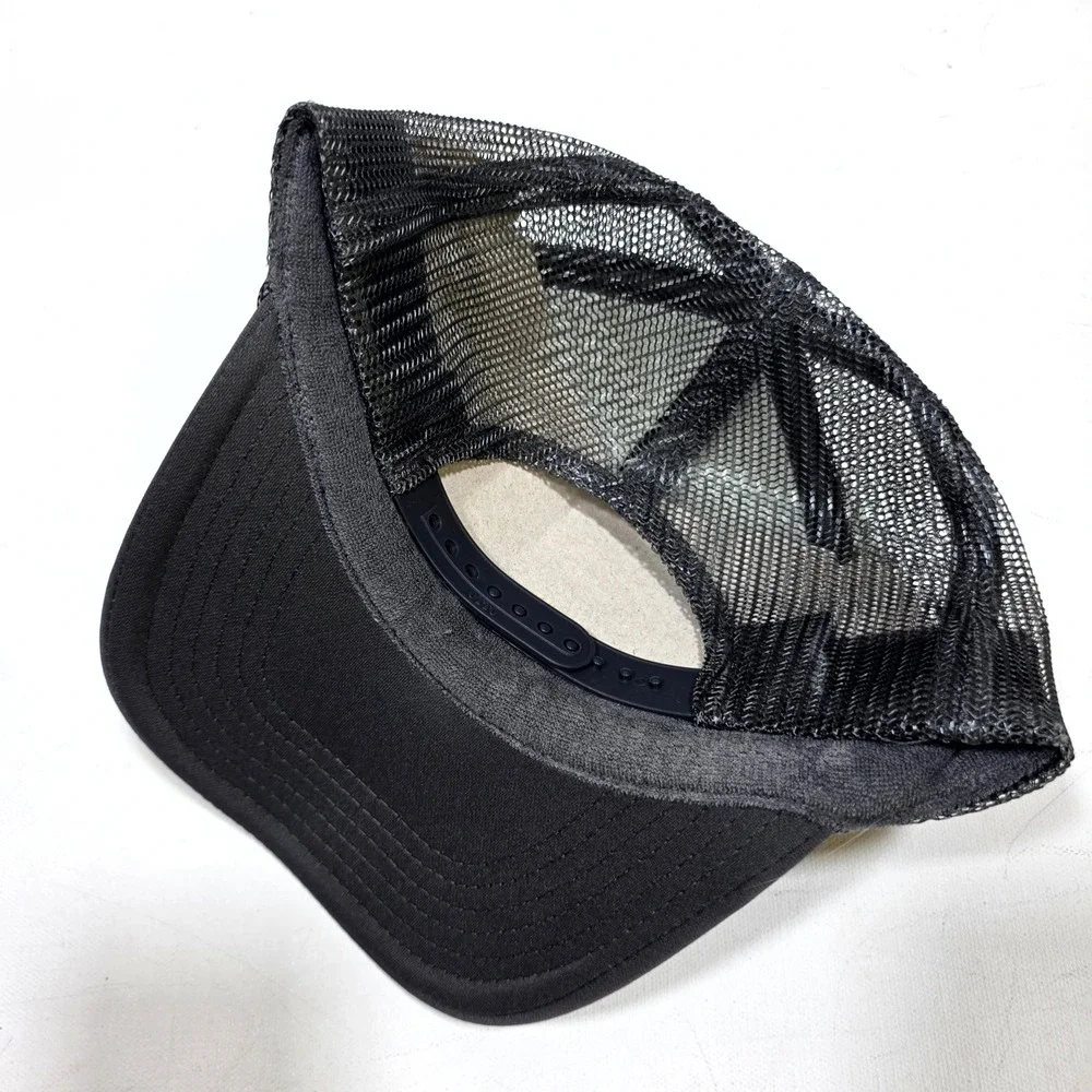 Port Sandz Trucker Hat Mens Surf Black See You Lakeside Patch Snapback Mesh Cap